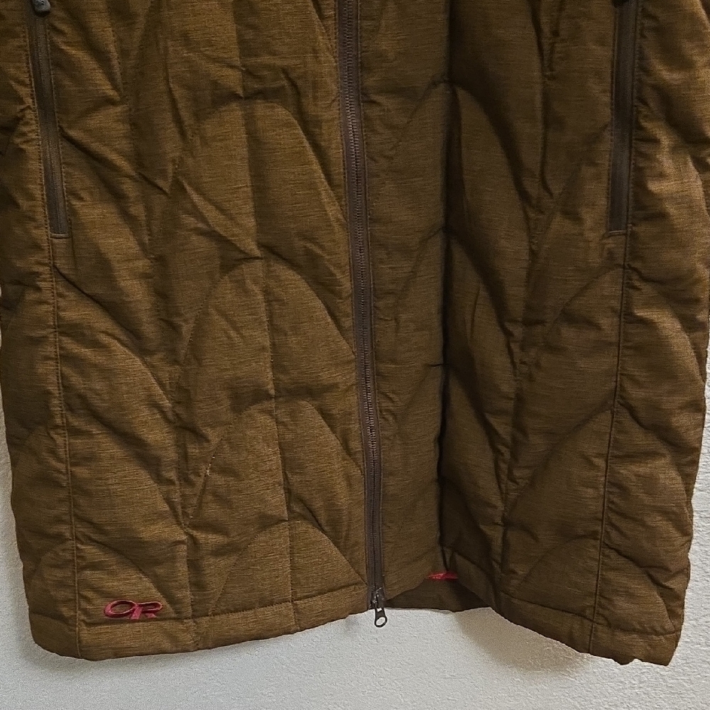Outdoor Research Hooded Long Puffer Jacket - Tech Brown - Medium - Picture 8 of 16